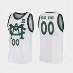 Men's Michigan State Spartans NCAA #00 Custom White Authentic Nike 2019 Final-Four Vault MAC Replica Stitched College Basketball Jersey UM32X74AT